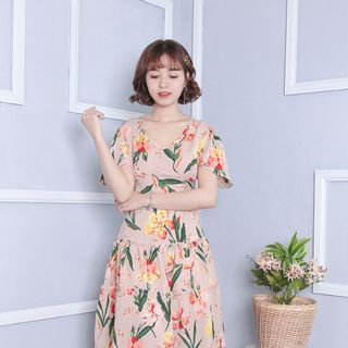 ĐẦM HỌA TIẾT HOA CÁNH TIÊN