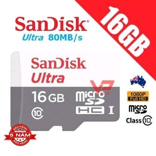 Thẻ nhớ Sandisk 16GB class 10 BH SPC