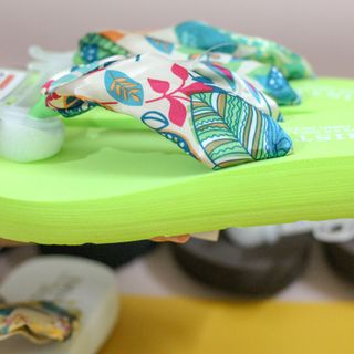 Tông Quai Lụa Nhiều Màu Xinh Đi Biển Sandal 2019