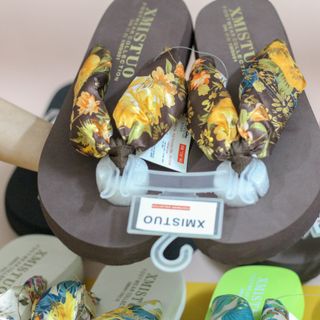 Tông Quai Lụa Nhiều Màu Xinh Đi Biển Sandal 2019