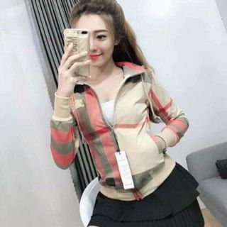 ÁO KHOÁC DA CÁ NỮ BUR BERY DÀI