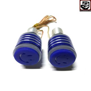 Gù tay lái 3 sọc mặt cười xanh