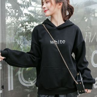 Áo khoác hoodie nữ tay dài có chữ trước ngực siêu dể thương 148