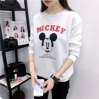Áo khoác hoodie nữ tay dài hìnhchuột MICKEY siêu cá tính 114