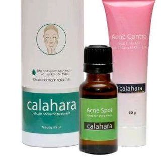 Bộ trị mụn trứng cá calahara acne wash