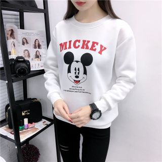 Áo khoác hoodie nữ tay dài hìnhchuột MICKEY siêu cá tính 114