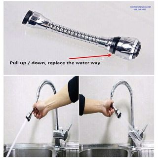 vòi tăng áp xoay 360 độ