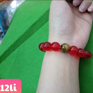 chuỗi đeo tay phong thủy mặt đã mắt hổ 12li giá sỉ 35k 1 chuỗi