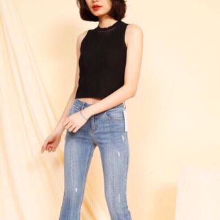 Quần jean nữ ống loe 01