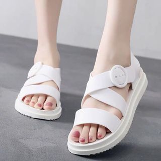 Giày xanh đan nhựa dẻo