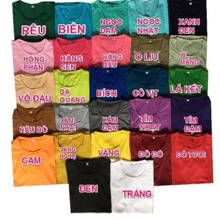 Áo thun nam - nữ trơn nhiều màu 31