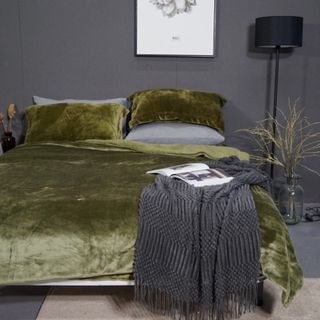 BỘ CHĂN GA GỐI LÔNG CỪU ULTMATE KÍCH THƯỚC 1m6 X 2M