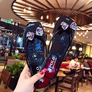 Dép kẹp nữ đá nơ cute
