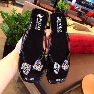 Dép kẹp nữ đá nơ cute