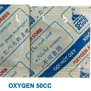 Gói hút ẩm OXYGEN 50cc đóng 300 gói/bao