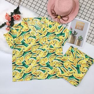 Áo sơ mi trái cây Hawaii đi biển siêu hot