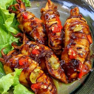 Mực full trứng size 10 - 12 con