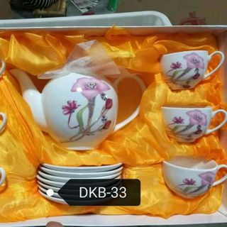 Ấm Chén Đĩa Kê Hàn Quốc Tròn Rẻ (THUNG 12B)