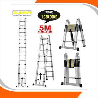 Thang rút nhôm đôi SUMIKA chữ A 25m - Model SK500D