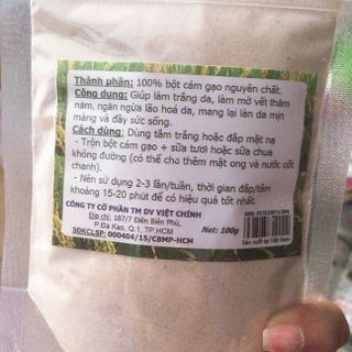 Bột cám gạo nguyên chất 100