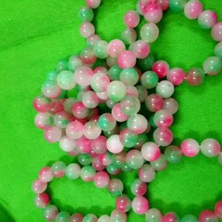 vòng chuỗi đeo tay hạt đá 14li hạt đá cầm rất mát tay Giá sỉ 42k 1 chuỗi