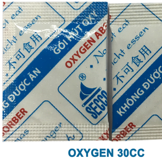 Gói hút oxygen loại 30cc đóng gói 600 gói/bao