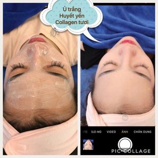 Mặt nạ ủ trắng huyết yến collagen 2 gói 180k