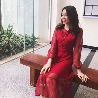 Đầm thiết kế voan