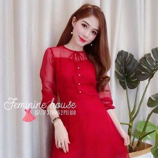 Đầm thiết kế voan
