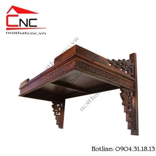 bàn thờ treo tường gỗ muồng