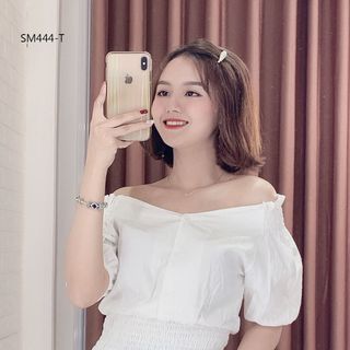 Sơ Mi Bẹt Vai Bo Eo