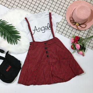 Sét áo thun tay con yếm xoè nhiều màu