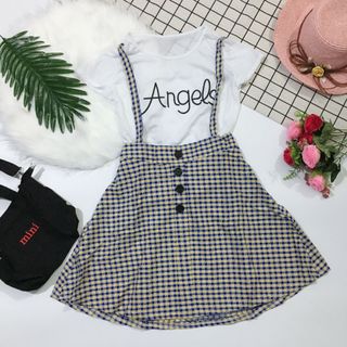 Sét áo thun tay con yếm xoè nhiều màu