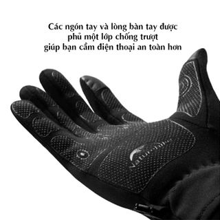 Găng tay lông cừu cảm ứng điện thoại siêu nhạy cho thể thao ngoài trời - NH17S004-T
