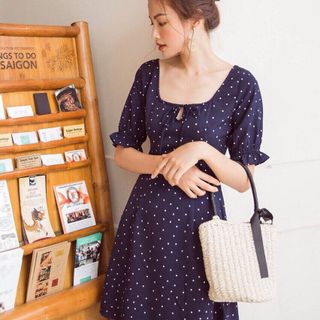 Đầm bi tiểu thư Siêu kute các nàng ơi dễ thương và nhẹ nhàng lắm Tha hồ dạo biển đi chơi luôn Sỉ 110k