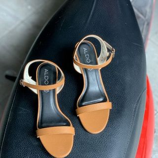 Giày sandal 2 line gót MK trong cao 5p