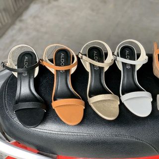 Giày sandal 2 line gót MK trong cao 5p