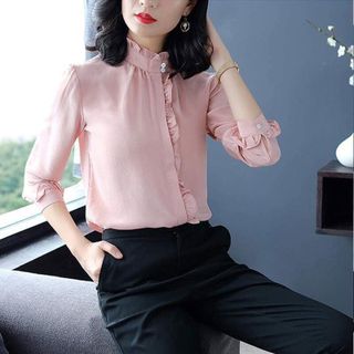 Áo Sơ Mi Kiểu Viền Nhúng Trời Thời Trang