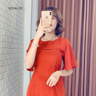 Đầm Công Sở 7 Mảnh Đắp Cổ