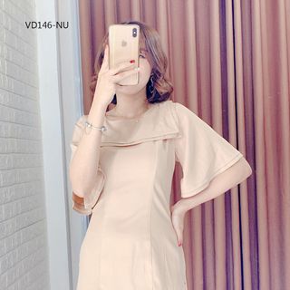 Đầm Công Sở 7 Mảnh Đắp Cổ