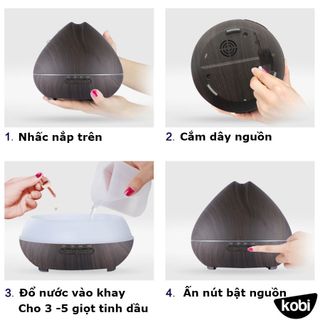 Máy Khuếch Tán Tinh Dầu Búp Sen 500ML