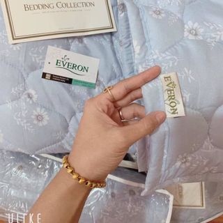 Chăn hè - thu Everon mẫu hoa nhí xanh