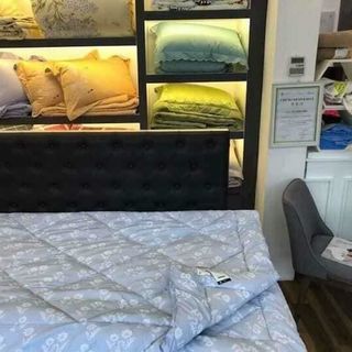 Chăn hè - thu Everon mẫu hoa nhí xanh