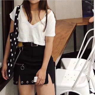 Tim croptop Cotton xượt Sỉ 50k