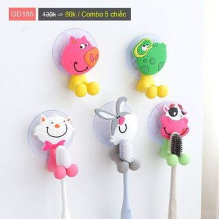 Set 5 gài bàn chải đánh răng siêu cute