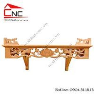 bàn thờ treo tường rồng và sen