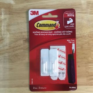 Móc Dán Tường Command - 3M của Mỹ - Cam Kết Treo Đồ Nặng Lên Đến 900Gr