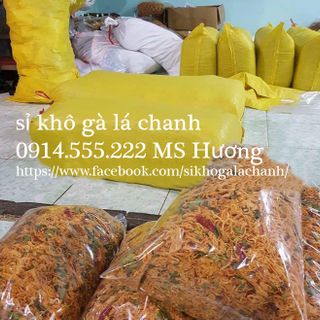sỉ khô gà lá chanh xưởng khô gà lá chanh