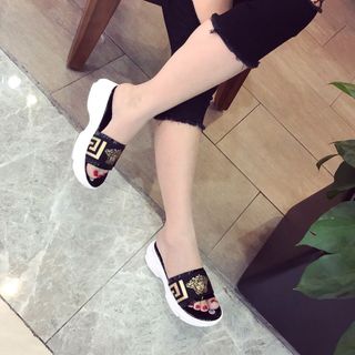 Dép nữ gót thô