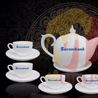 Bộ tách trà in logo công ty - Munus - Quà Tặng Đẳng Cấp